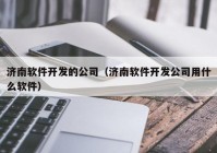 济南软件开发的公司（济南软件开发公司用什么软件）